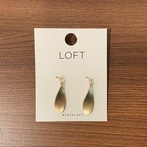 LOFT Gold Earrings Brand New Never Worn